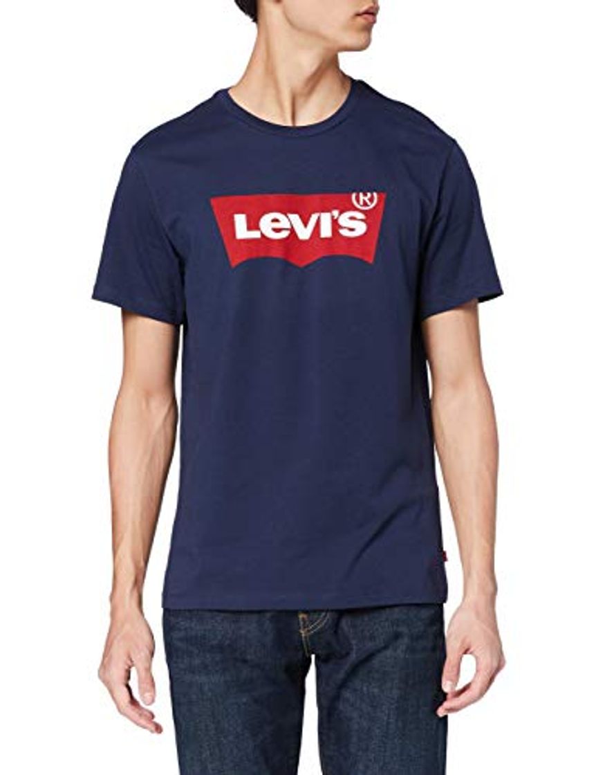 Fashion Levi's Graphic Set-In Neck, Camiseta para Hombre, Azul