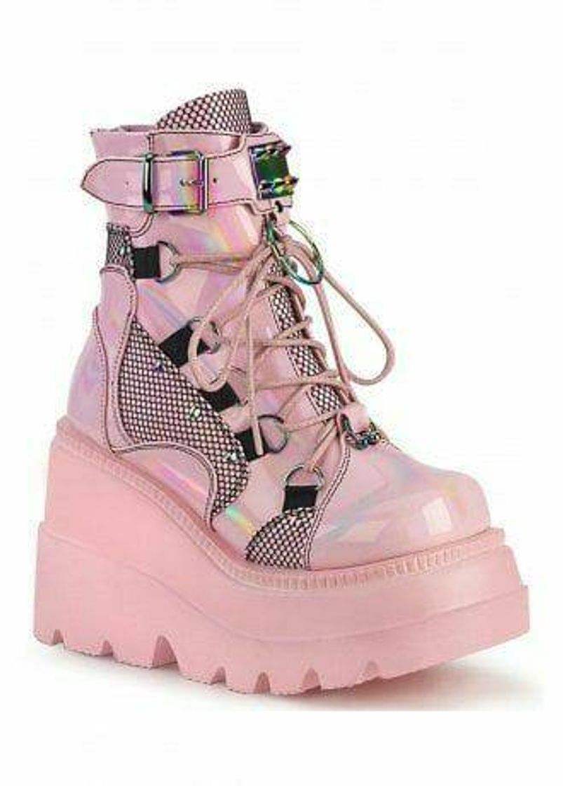 Moda •demonia pink hologram•