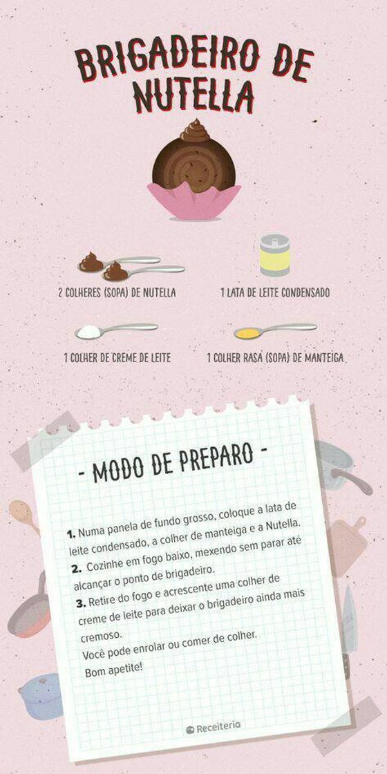 Moda Brigadeiro de Nutella😋💕