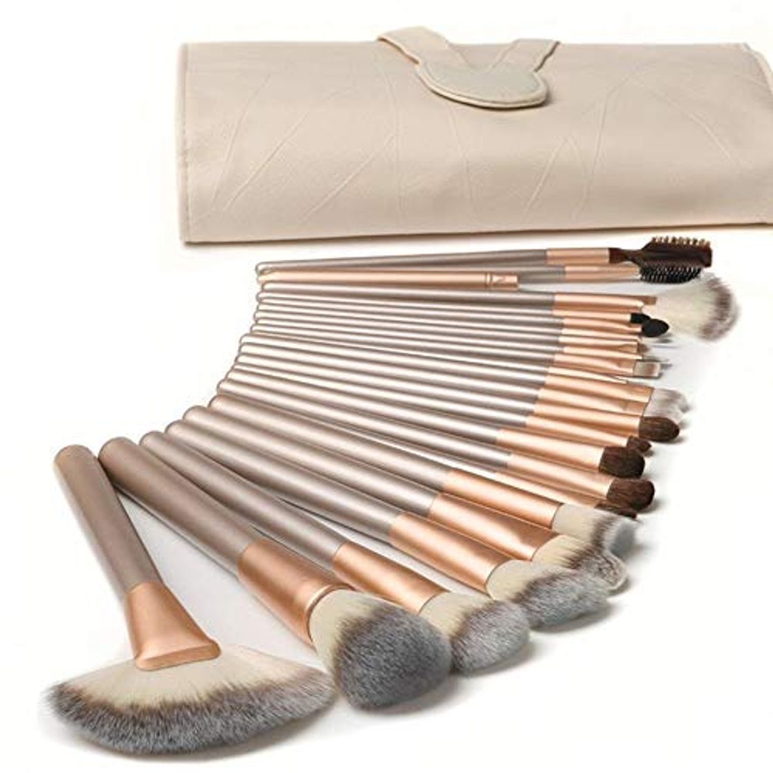 Social 18 Piezas Pinceles de Maquillaje Juego de Pinceles de Maquillaje con Estuche