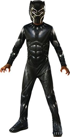 Rubies 641046-M Avengers - Disfraz de Pantera Negra para niños, Black Panther,