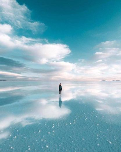 O deserto de sal do Salar de Uyuni, Bolívia