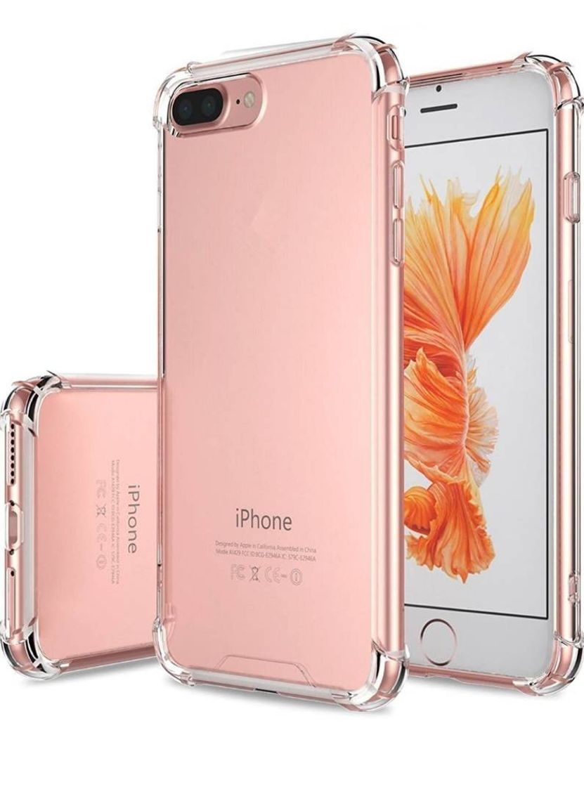 Moda Capinha Iphone 8 Plus, Anti Impacto Transparente 