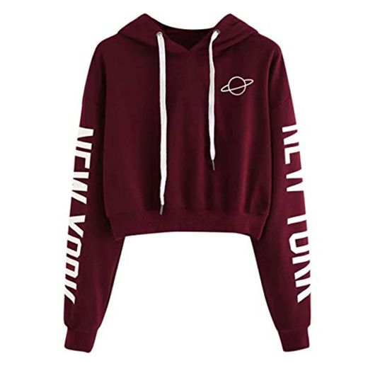 Sweatshirts Women Long Sleeve Hoodie Pullovers Basic Hoodies Burgundy Tops Moletom Feminino