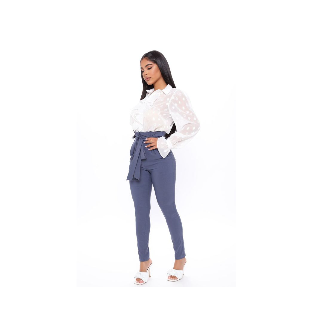 Moda Making Partner Belted Pants Blue