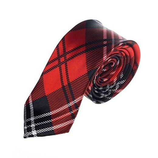 OYWNF 2020 nuevos Hombres de la Tela Escocesa Corbata Casual for Hombre