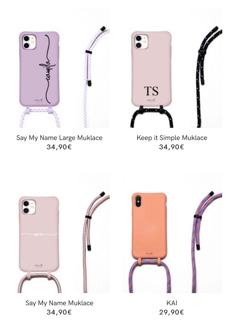 Producto phone case with rope