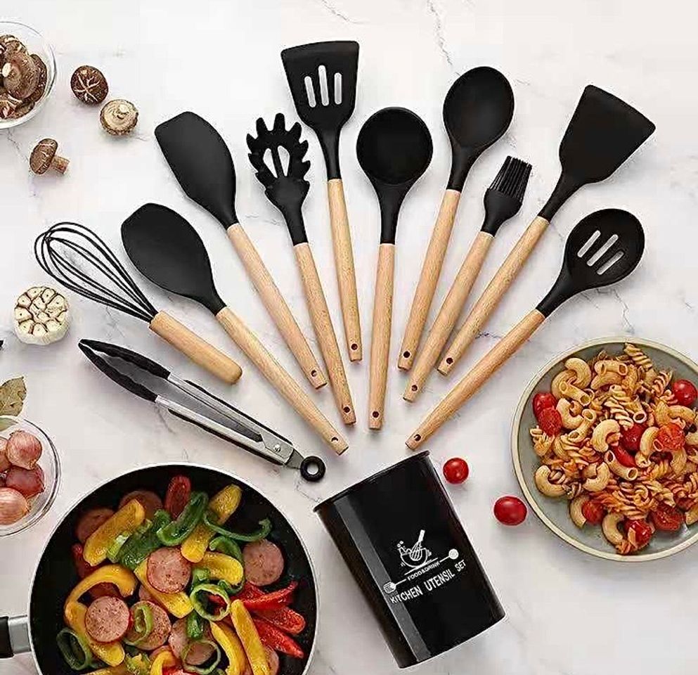 Fashion Kit utensílios de cozinha silicone com 12 peças 