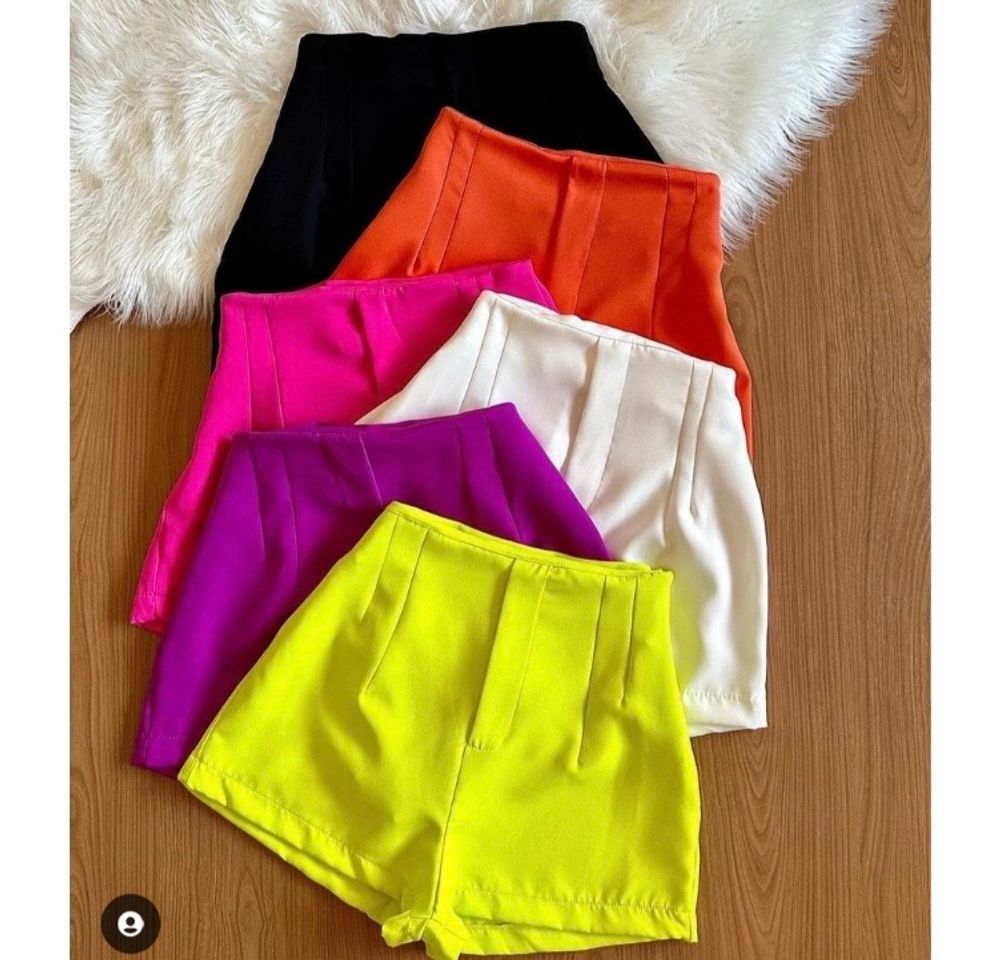 Fashion Shorts alfaiataria feminino