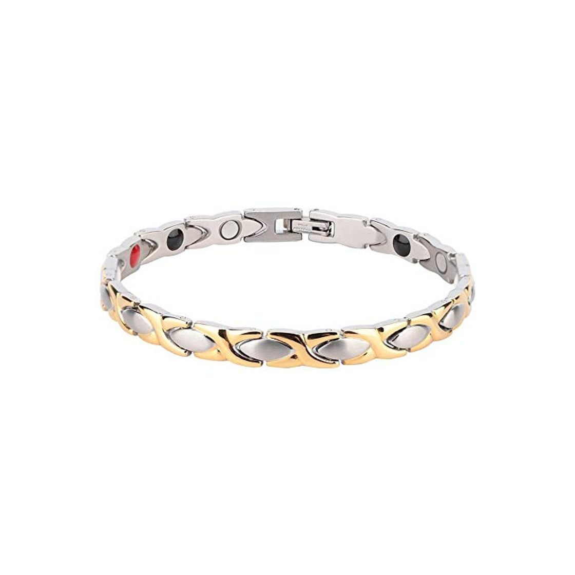 Social Pongnas Moda Masculina Nueva Pulsera de Terapia magnética de Titanio Alivio del Dolor Artritis Tubo carpiano