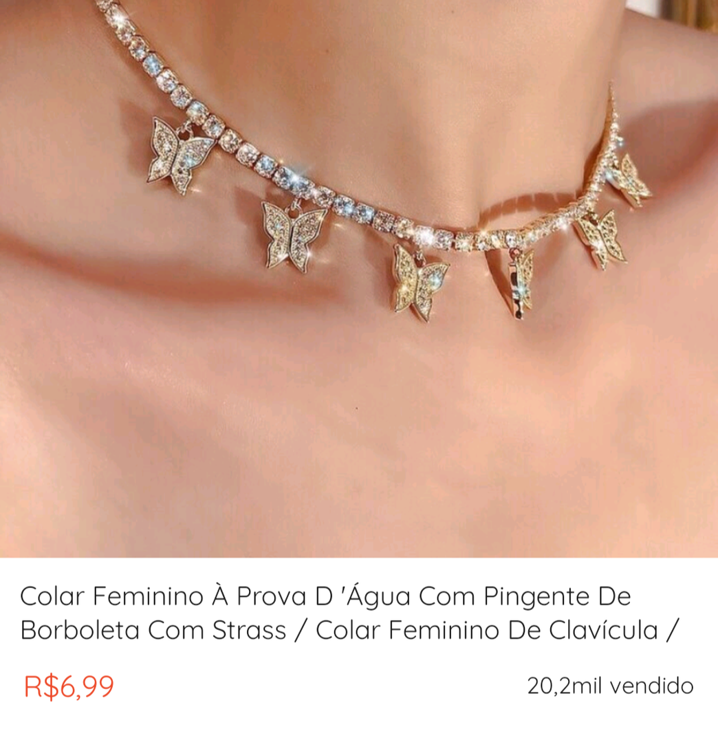 Fashion Colar a prova de água 