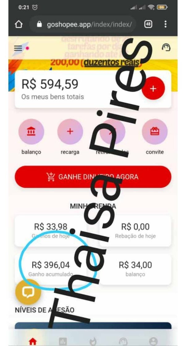 Moda Ganhar dinheiro rápido