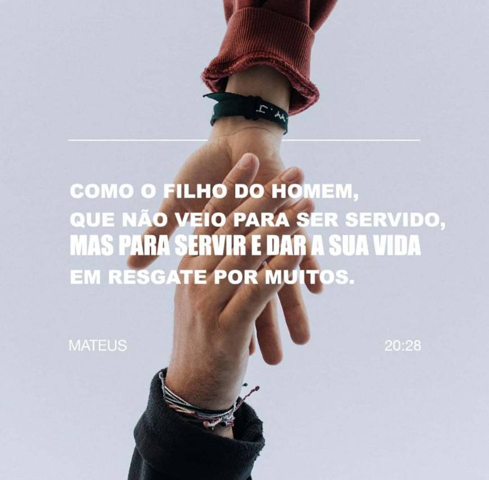 Moda Mateus 20:28