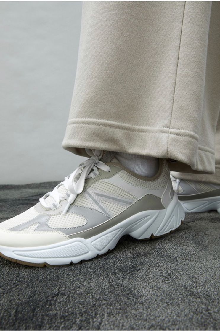 Social Zapatillas deportivas de malla - Blanco - MUJER