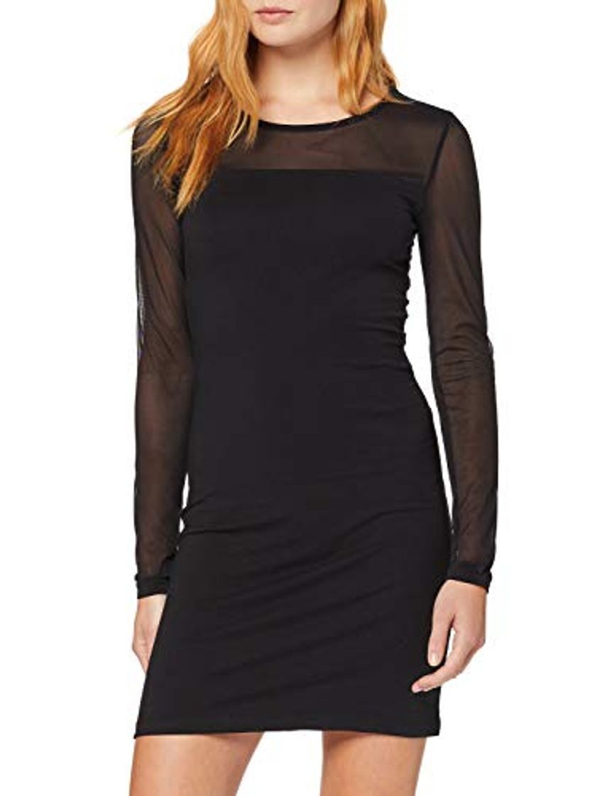 Social Vero Moda Vmmayam Mesh LS Cut Short Dress Ga Noos Vestido de