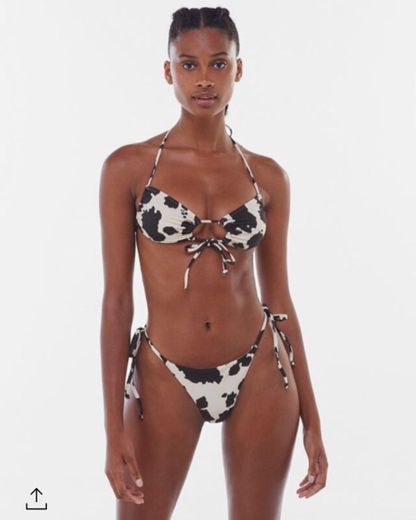 Bikini con estampado de vaca 🐄 