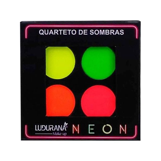 quarteto de sombras neon da marca ludurana 