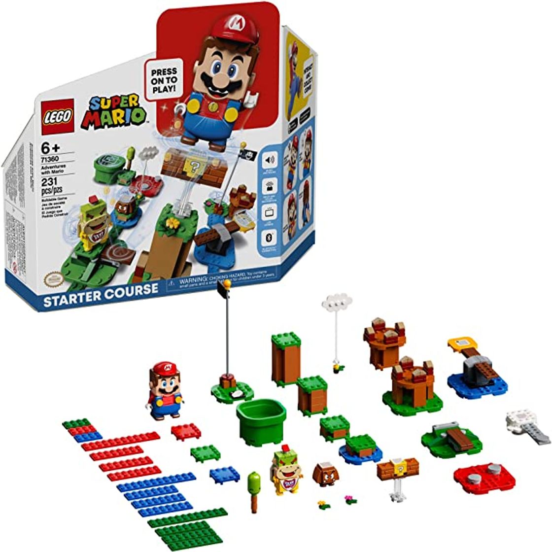 Fashion LEGO Super Mario: Aventuras com Mario - 71360 (Idade Mínima: 6 ...