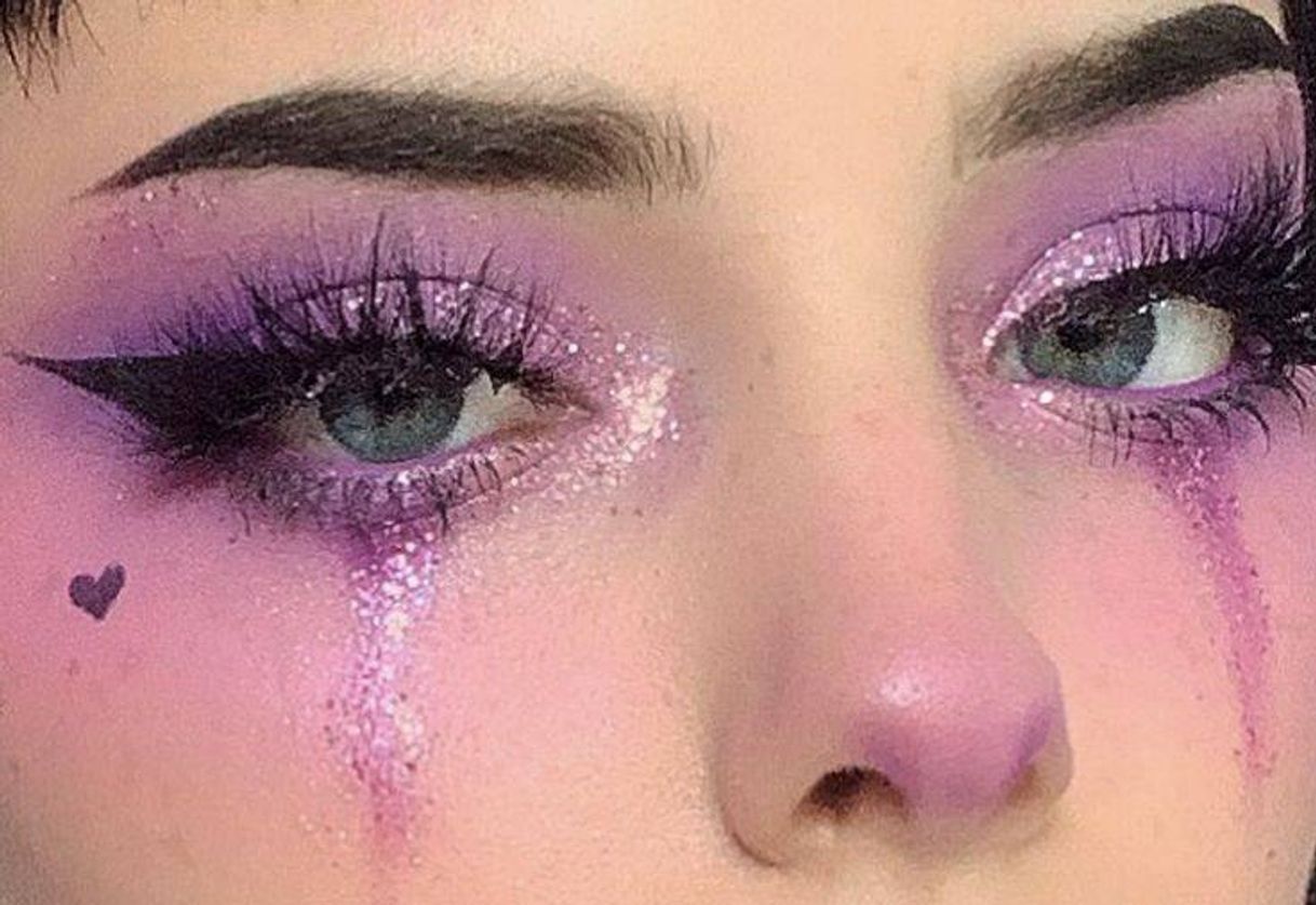 Moda Make Roxa com Glitter✨💜