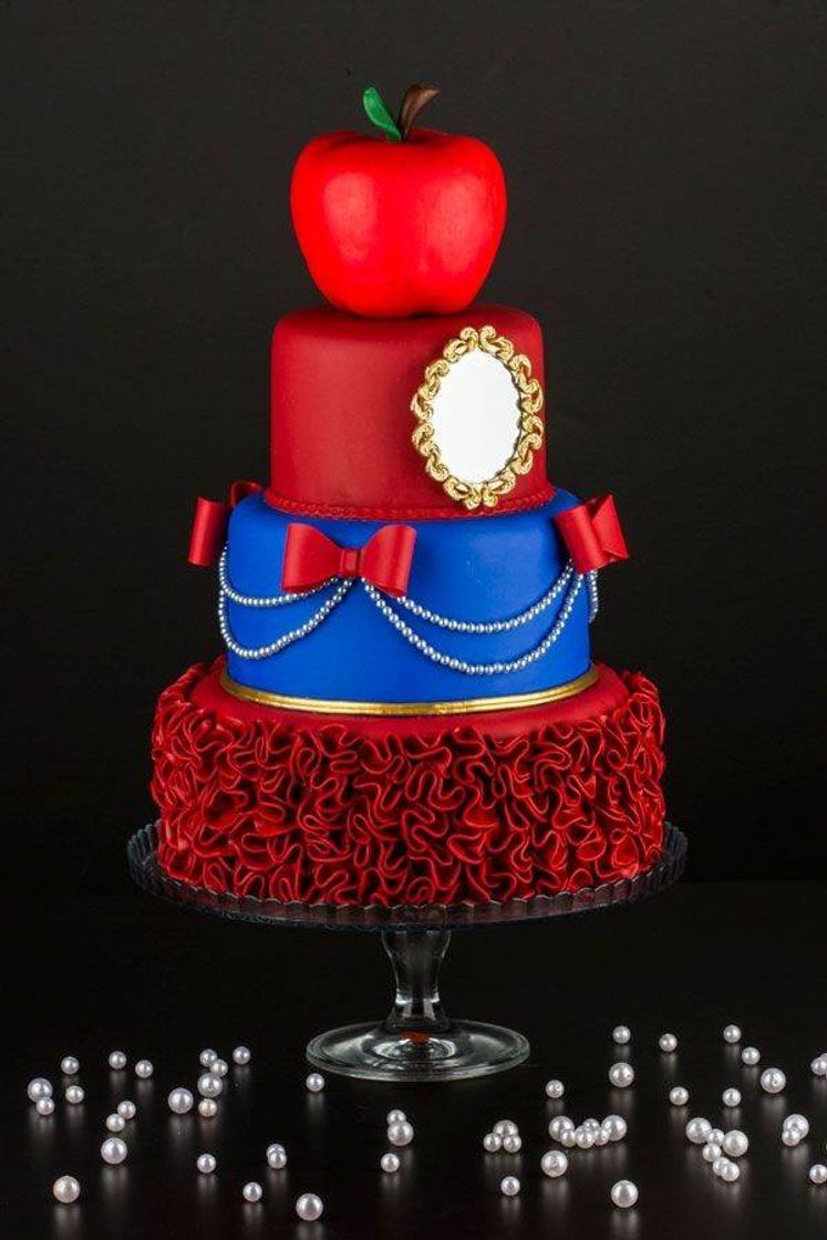 Moda Bolo Branca de Neve✨🍰❄