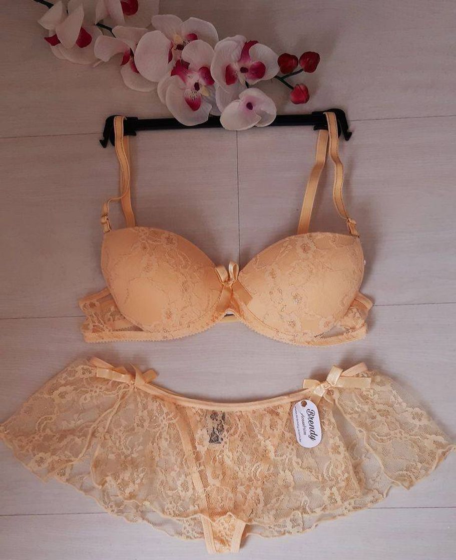 Fashion Conjunto Lingerie Amarela✨💛