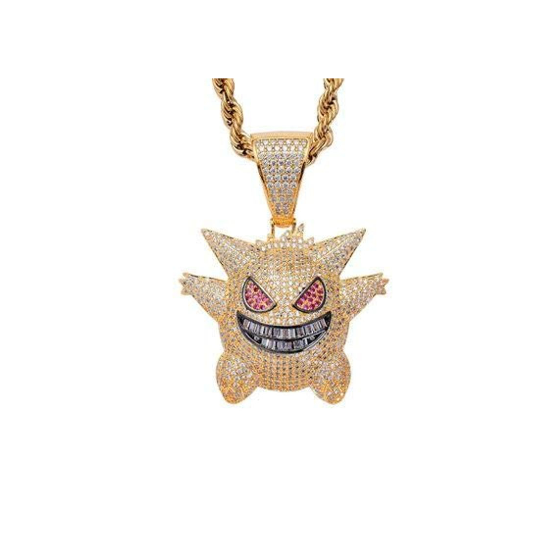 Social N/ Urbanice - Collar Gengar Hip Hop Diamantes con Cadena