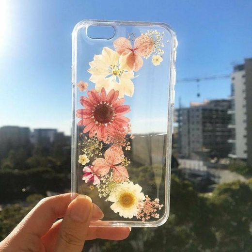 Pressed flower phone case