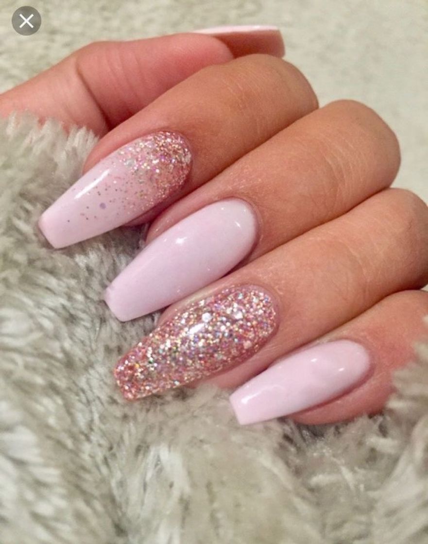 Social rosa com glitter 