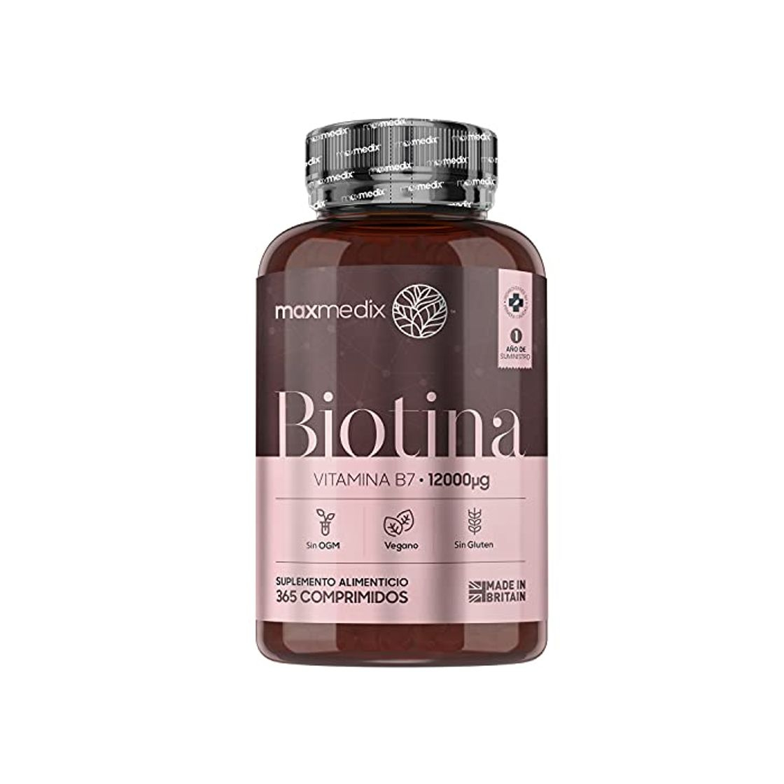 Producto Biotina Natural 12000 mcg Dosis Alta