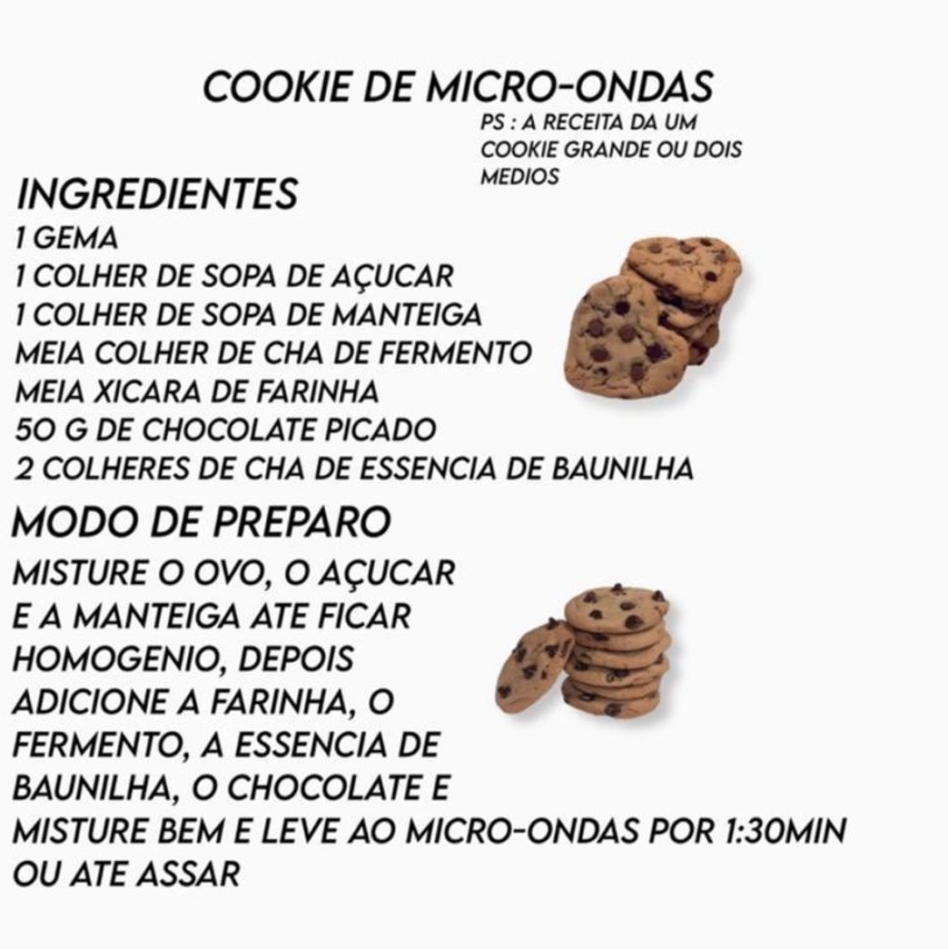 Social Cookie de Micro-ondas 