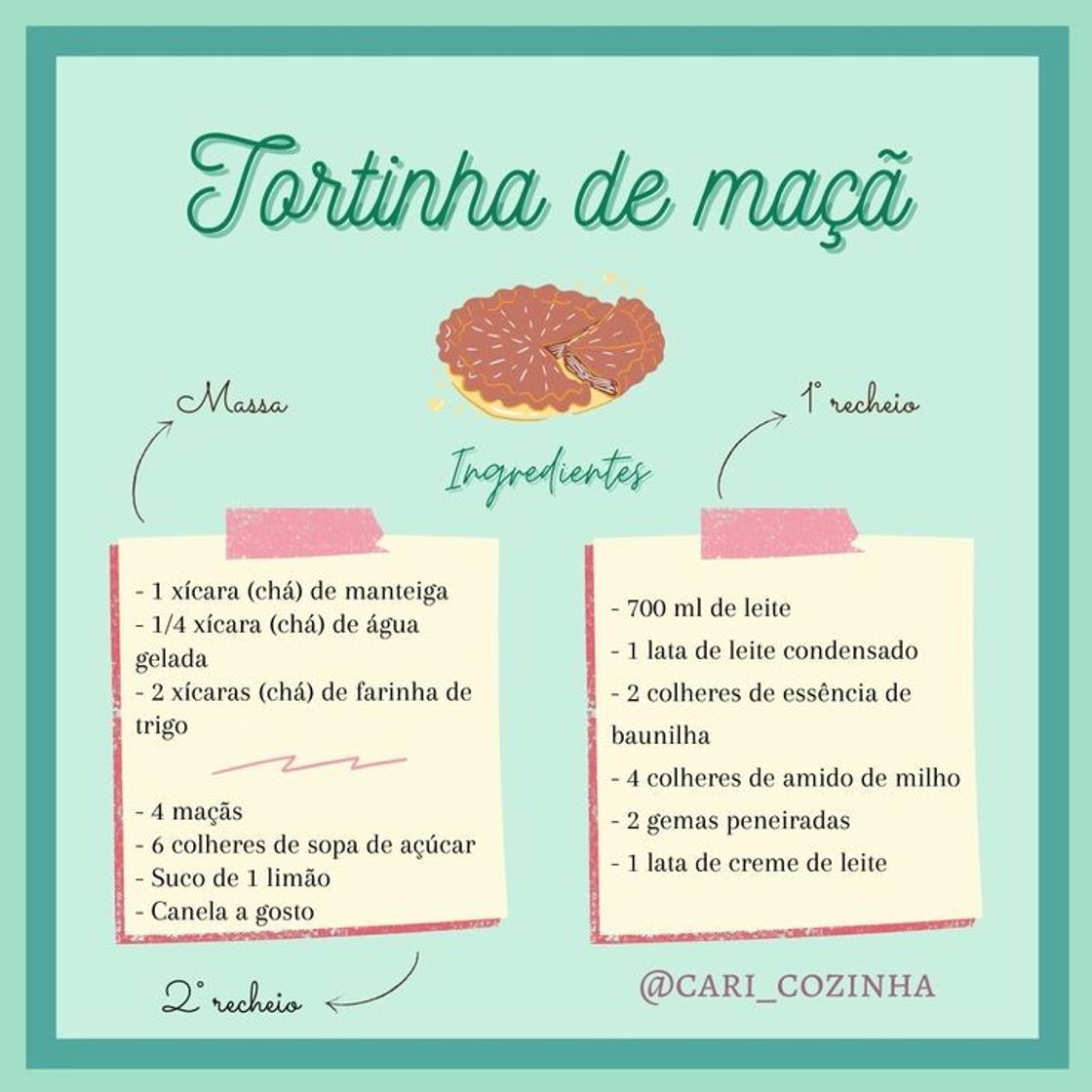 Social Tortinha de maçã 