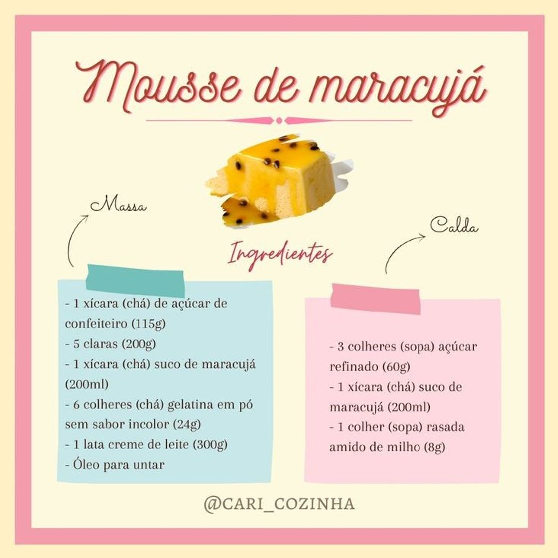Social Mousse de Maracujá 