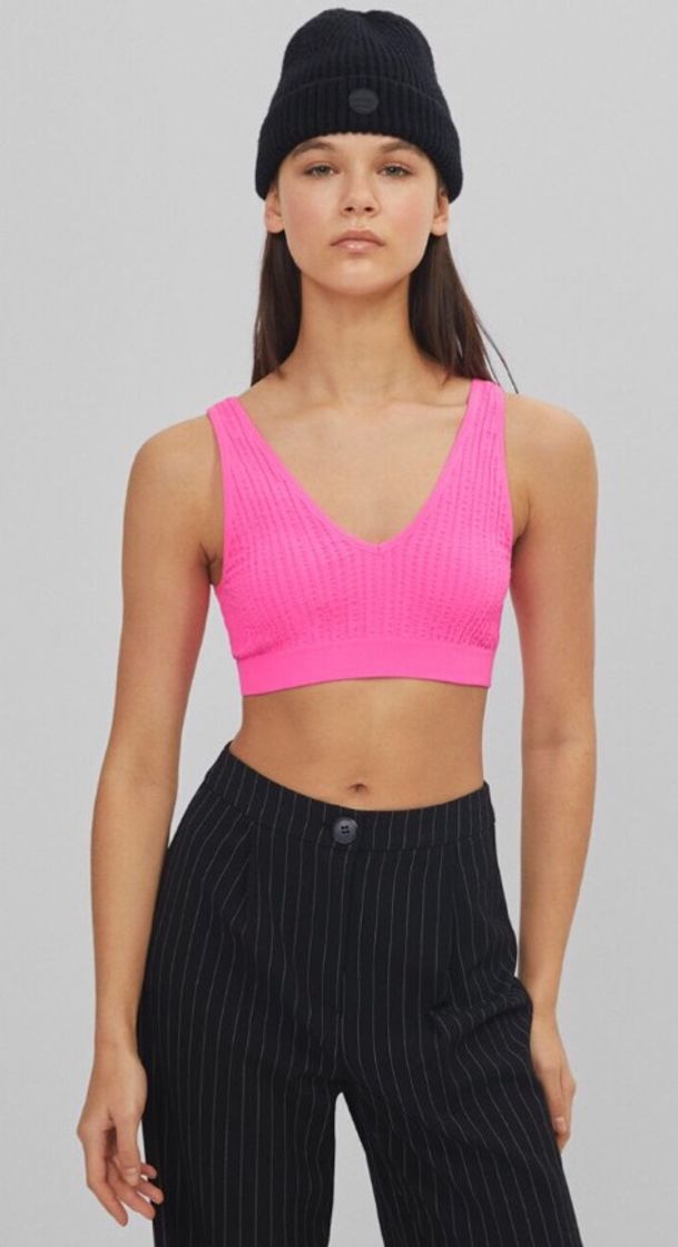 Fashion top textura alças💞
