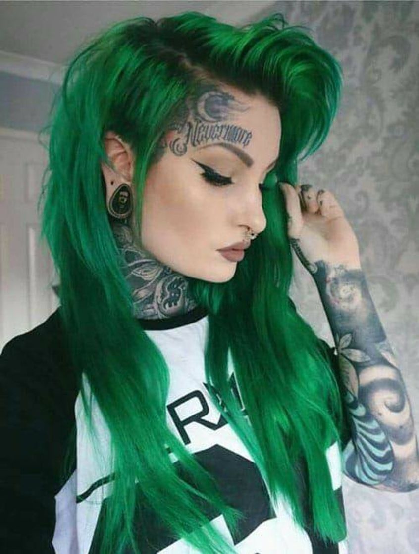 Moda Cabelo verde