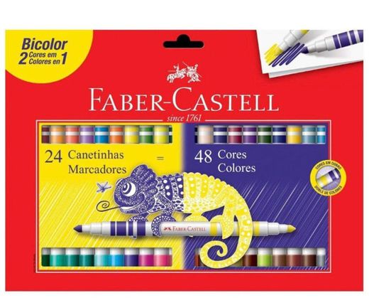 Canetinhas bicolor da Faber castell
