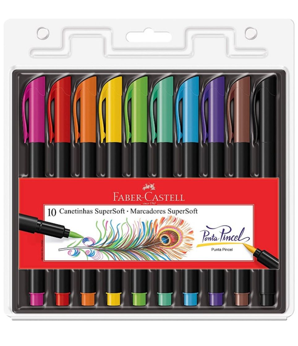 Producto Caneta ponta pincel da Faber castell kit de 12 cores