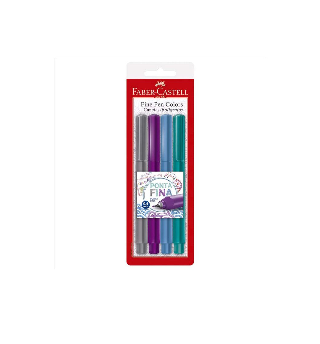 Product Caneta ponta fina da Faber castell 4 cores