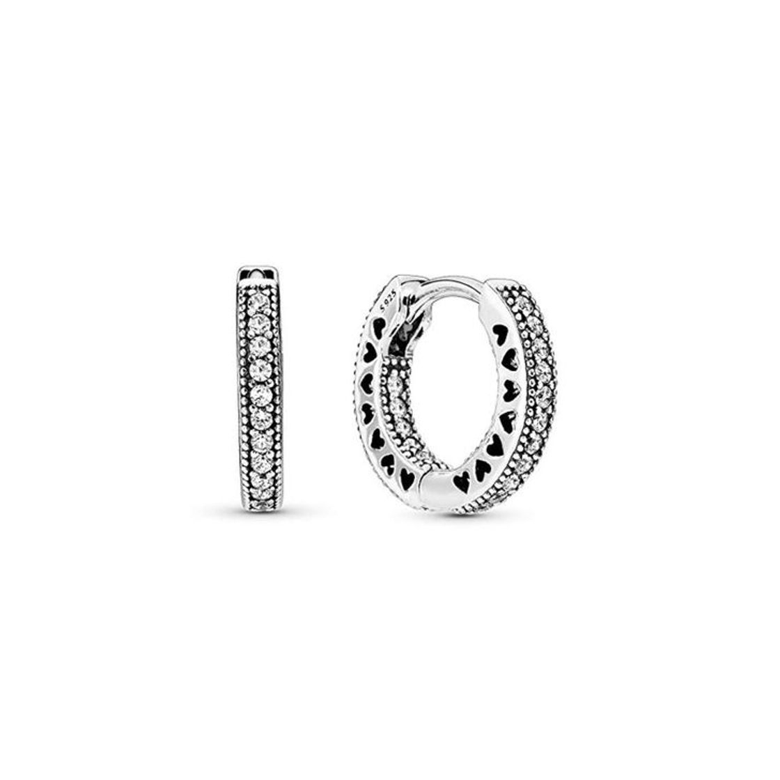 Moda Pandora Pendientes de aro Mujer plata