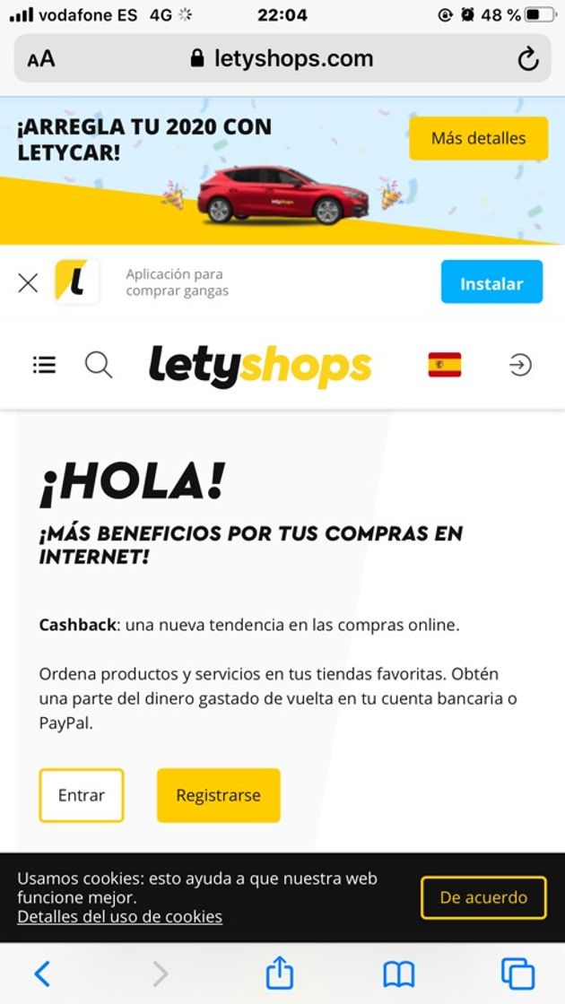 Fashion Servicio de cashback LetyShops 