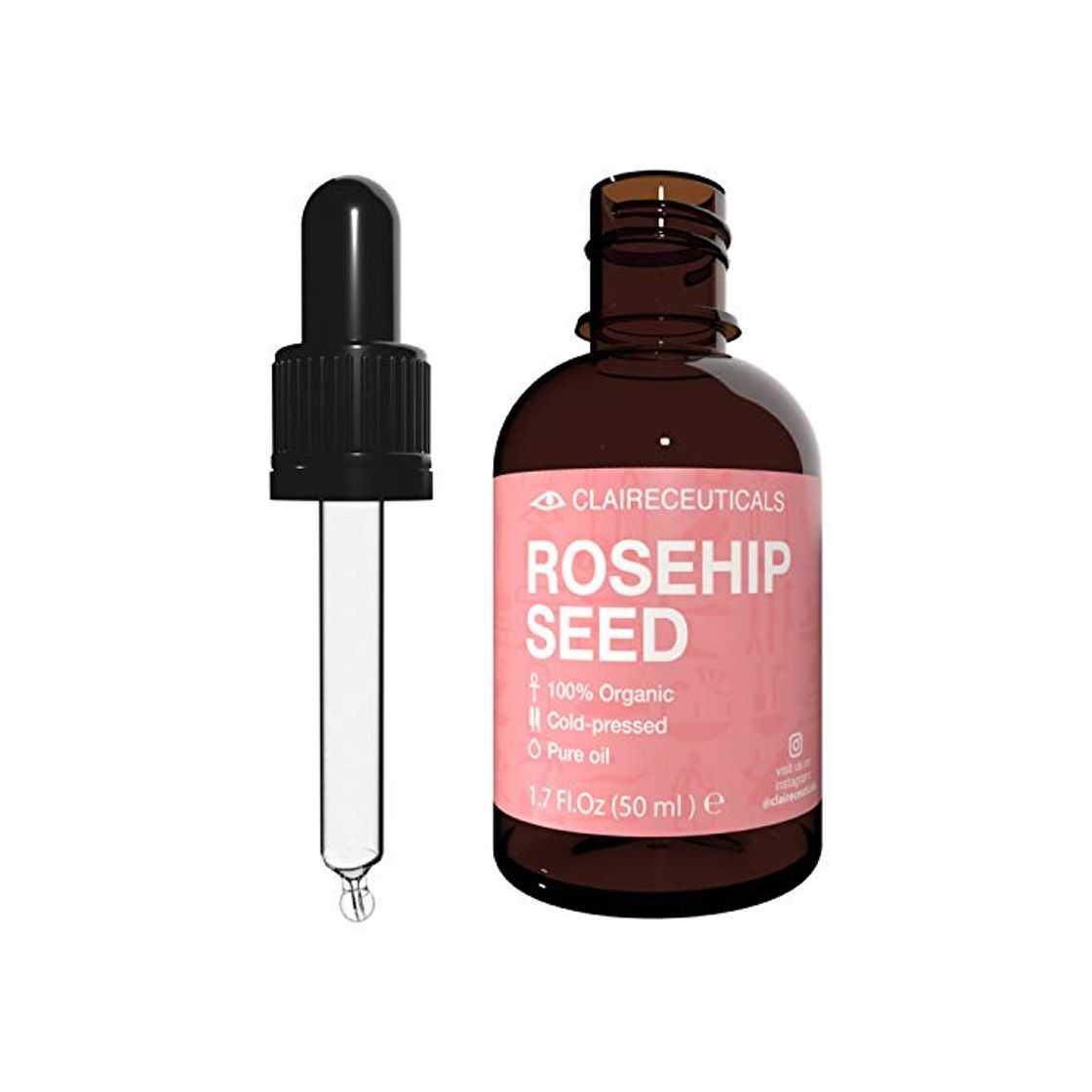 Social CLAIRECEUTICALS Aceite Rosa Mosqueta Puro - Aceite de Rosa Mosqueta para Cicatrices