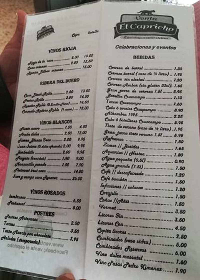 Restaurantes Venta El Capricho