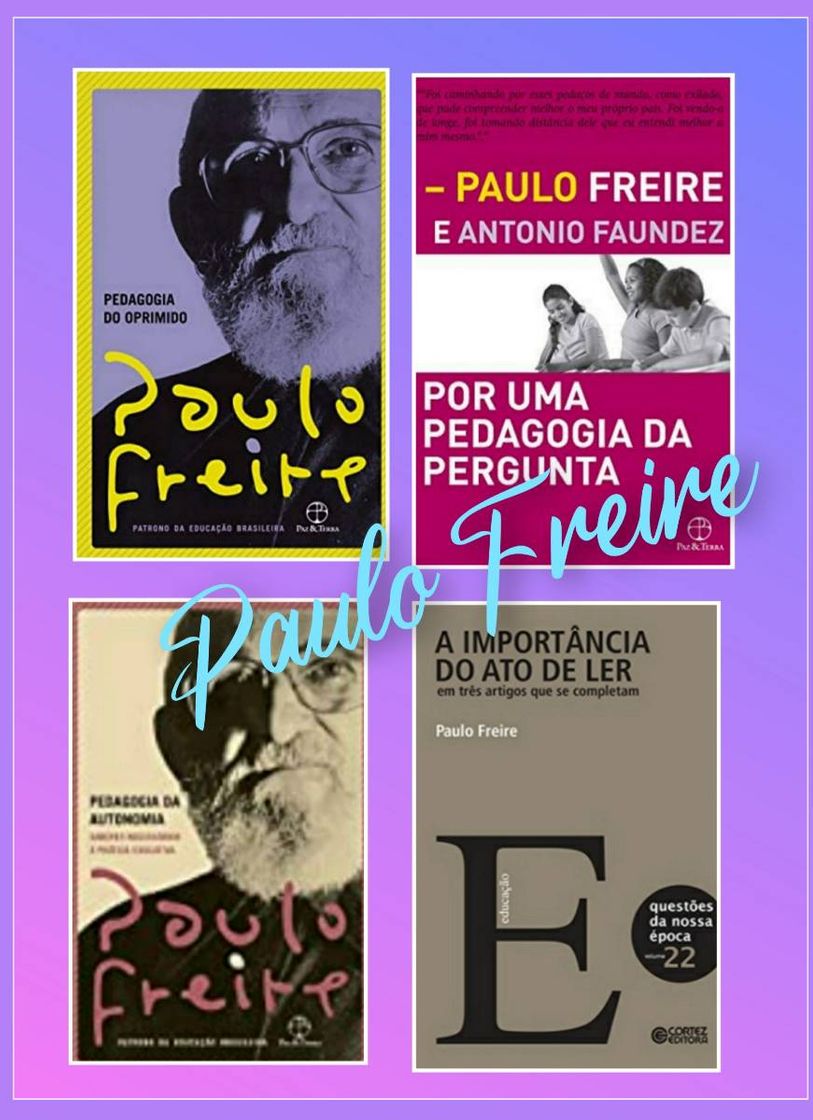 Fashion LIVROS: Paulo Freire 