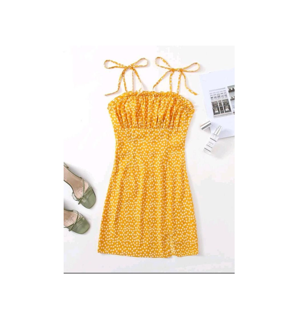 Fashion Yellow Cute Boho Dress