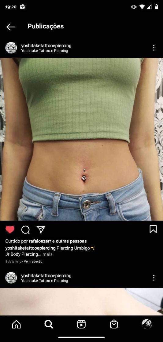 Fashion Piercing no umbigo ✨❤️