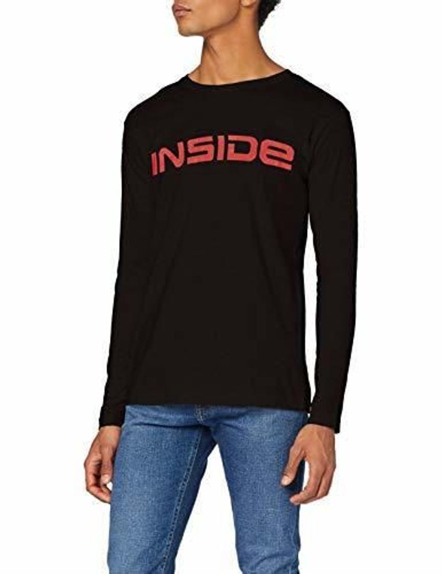 Moda Inside @ EPLN55# Camiseta de Manga Larga, Negro