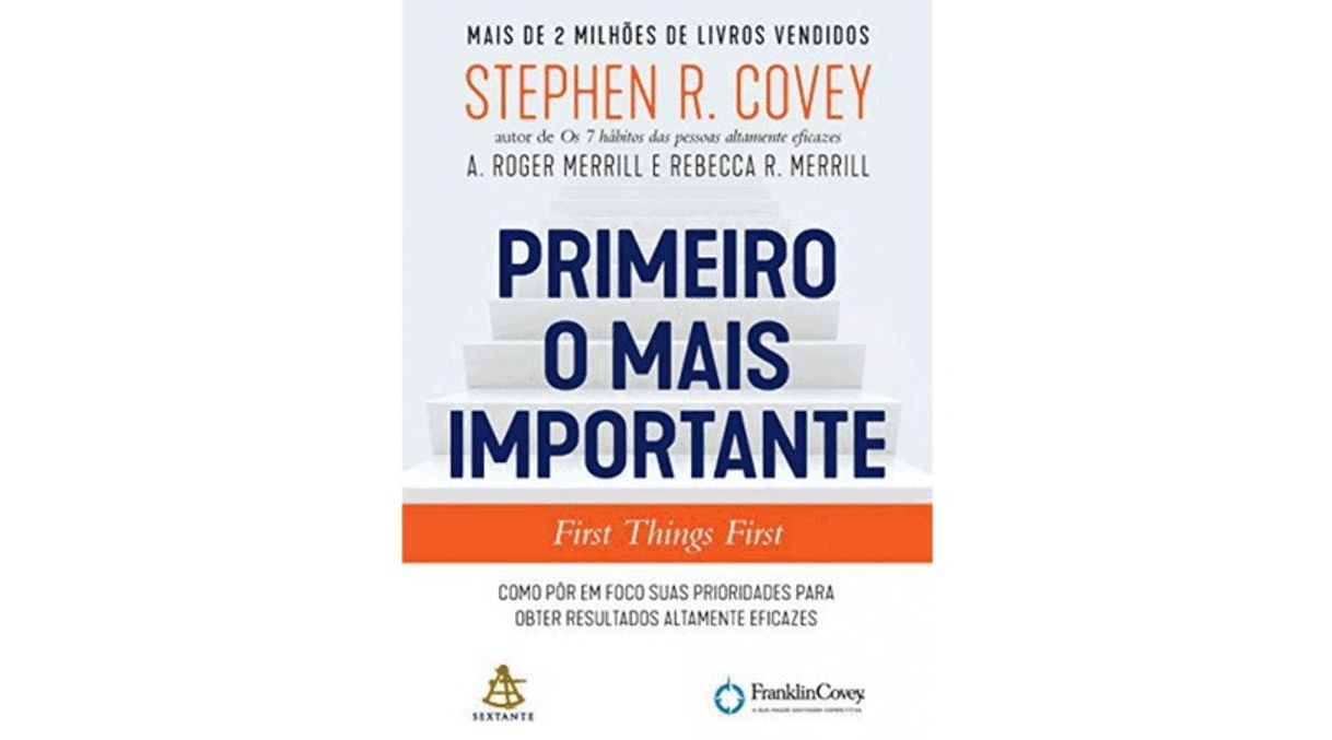 Book Livro Primeiro o mais importante 