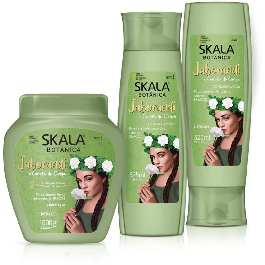 Social Kit Babosa Condicionador + Shampoo + Creme de Tratamento ...