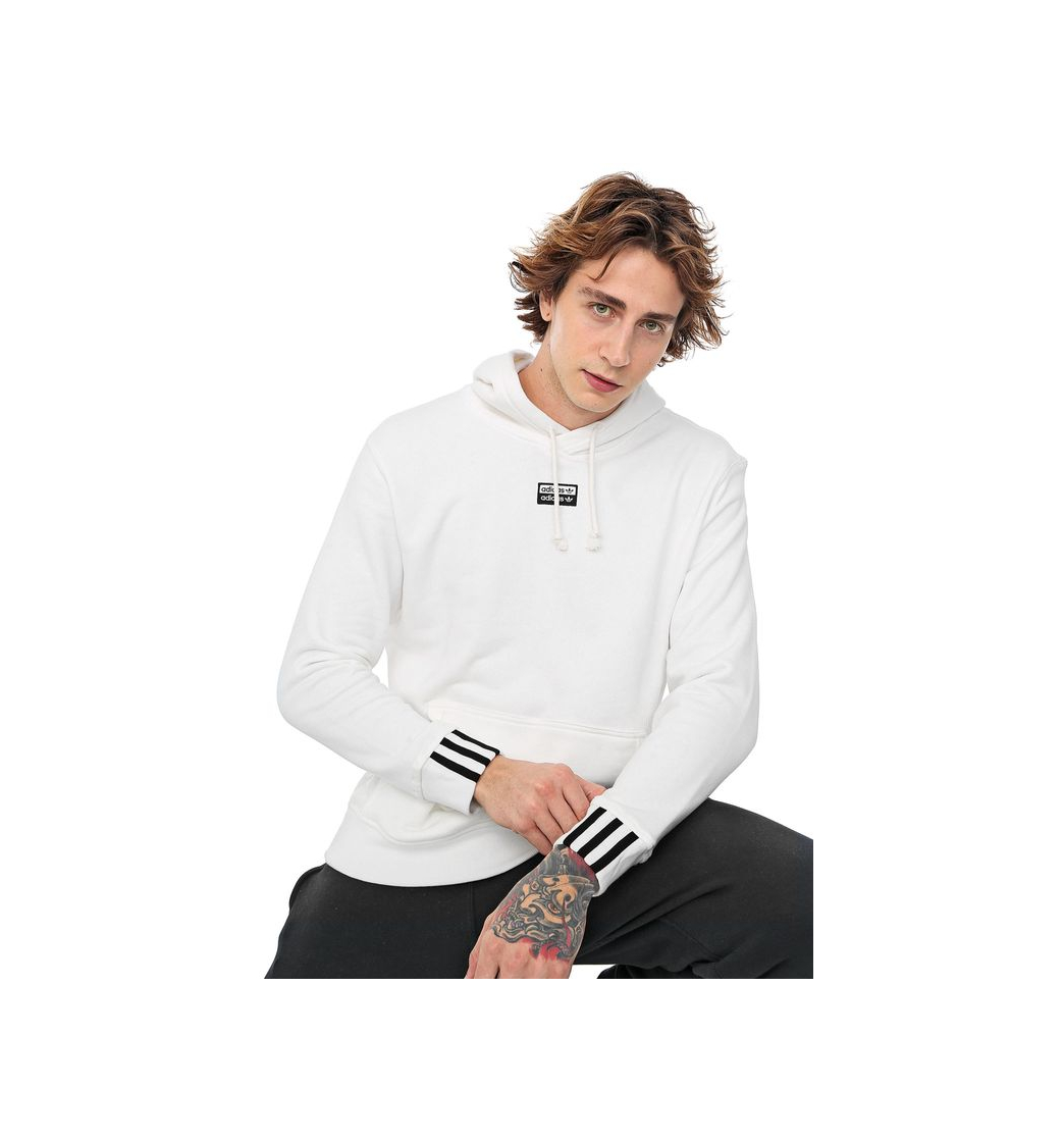 Moda Moletom Fechado adidas Originals Ryv Oth Hoody Off-White