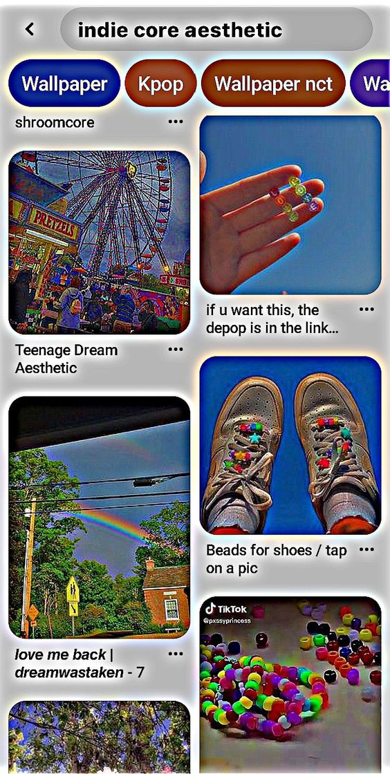 Indie core aesthetic 🤍