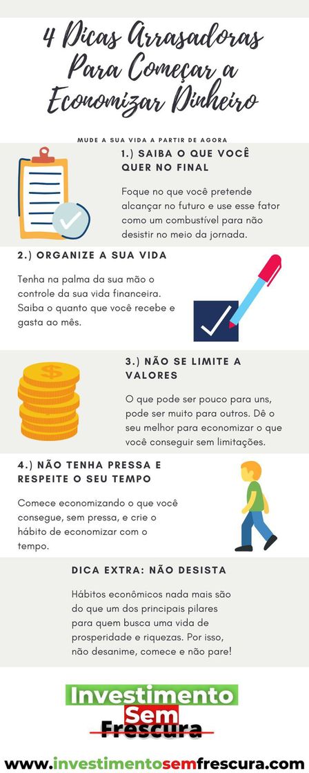 Social Dicas para economizar dinheiro.